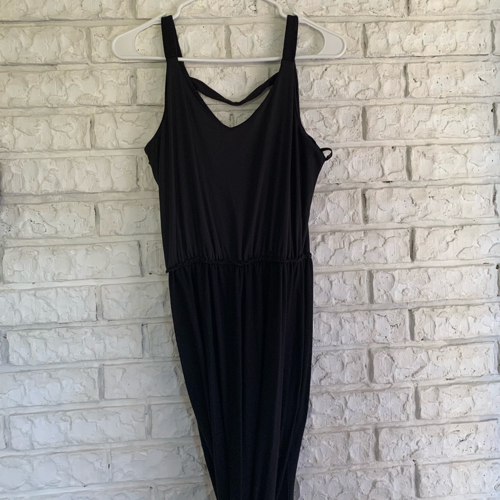 Black maxi dress